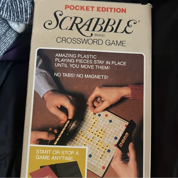 Vintage Scrabble Pocket Edition Board Game Travel Word Game - Picture 11 of 11